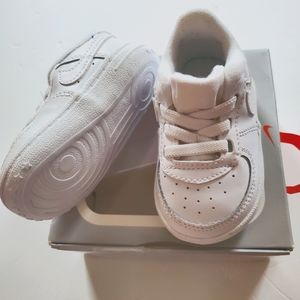 Crib Nike Force 1 White Infant 4c